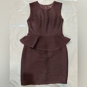 Cals Peplum dress size M, Black Sparkly, Form fitted.